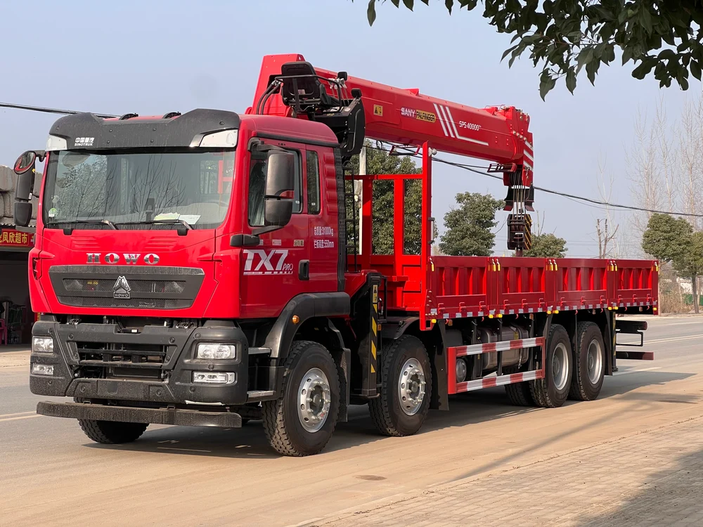 HOWO Sany 16-ton 5-section Boom Truck mounted Crane