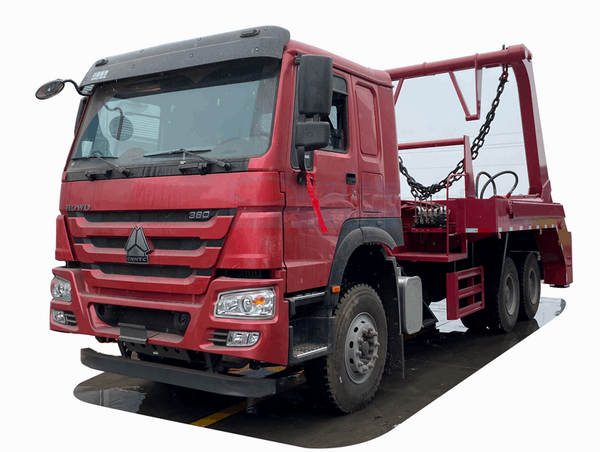 HOWO 6X4  Swing Arm Garbage Truck For Sale