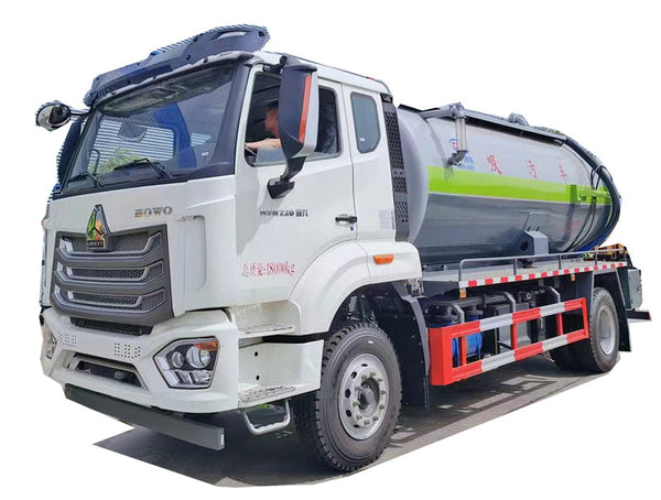Howo 12 cubic 14 cubic  4x2 Sewage Suction Truck Vacuum Truck For Sale
