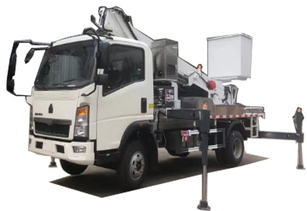 Howo 12-18 Meters 4 x2 Telescopic Boom High-Altitude Working Platform Truck For Sale