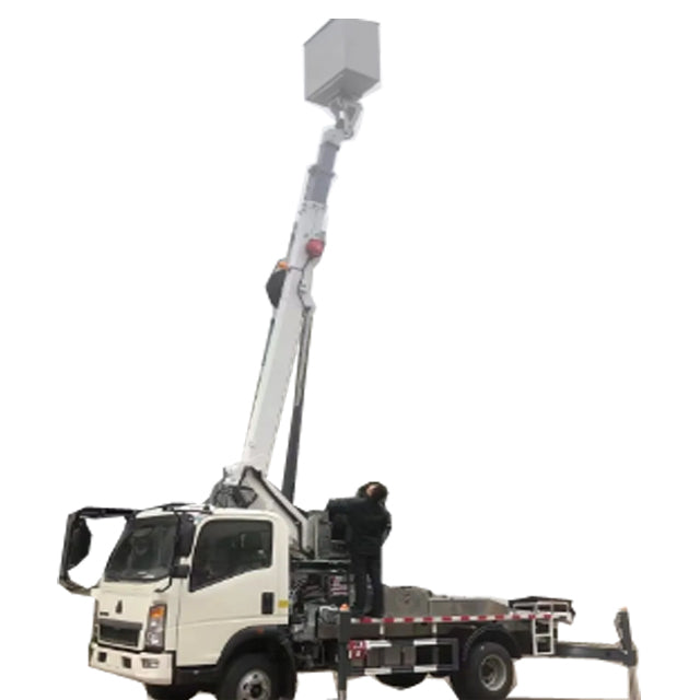 Howo 12-18 Meters 4 x2 Telescopic Boom High-Altitude Working Platform Truck For Sale