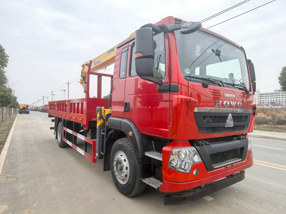 Howo 4×2 XCMG 8-ton 5-section Boom Truck Mounted Crane