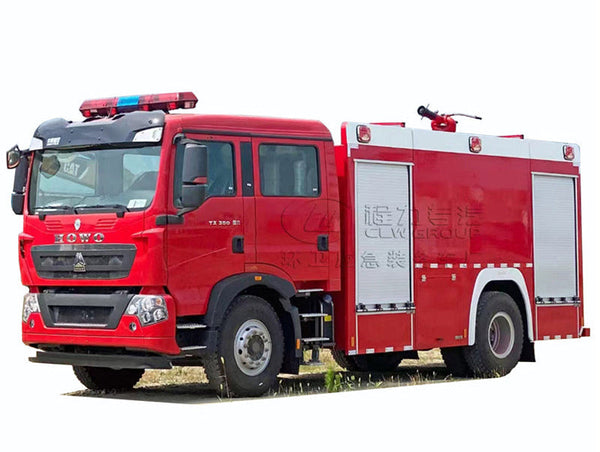 HOWO 4X2  8000L Foam Fire Truck For Sale