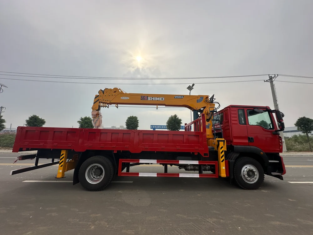 Howo 4×2 Shimei 8-ton 6-section Boom Truck Mounted Crane