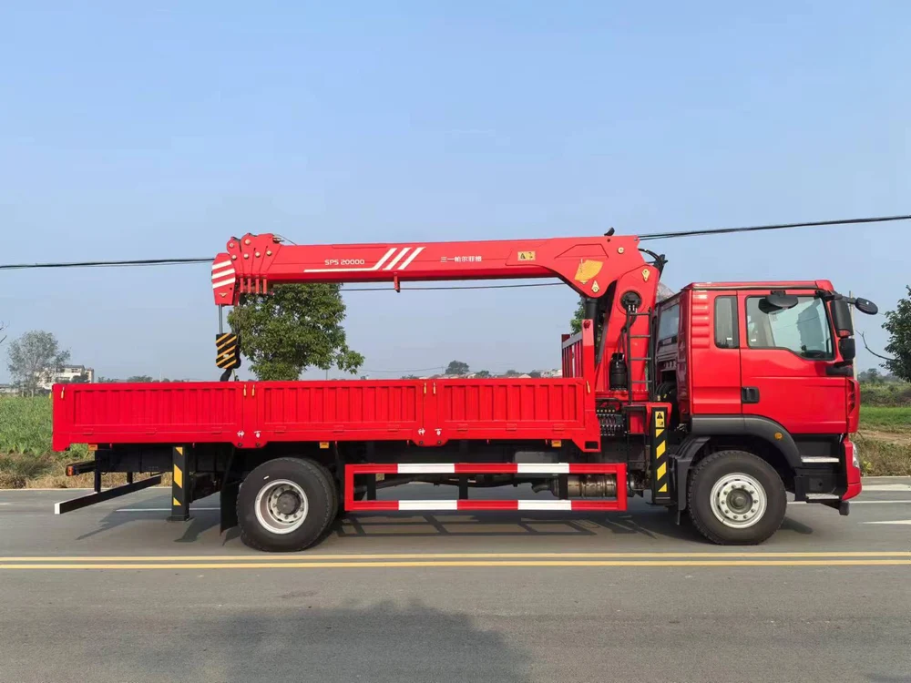 HOWO Sany 10-ton 5-section Boom Truck mounted Crane