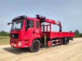 Продается кран-манипулятор DongFeng с телескопической стрелой и подъемной осью.