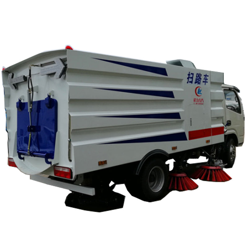 Dongfeng 4x2 Sweeper Sells Diesel-Powered Street Sweepers 4 Cubic Dumpster 2 Cubic Water Tank For Sale