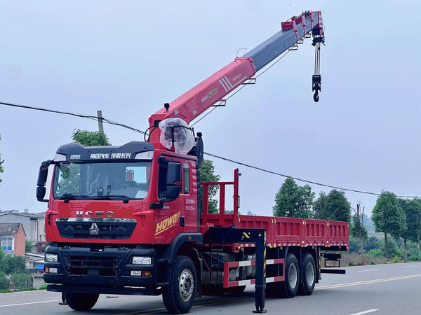 HOWO TX Palfinger14T Telescopic Boom Crane For Sale
