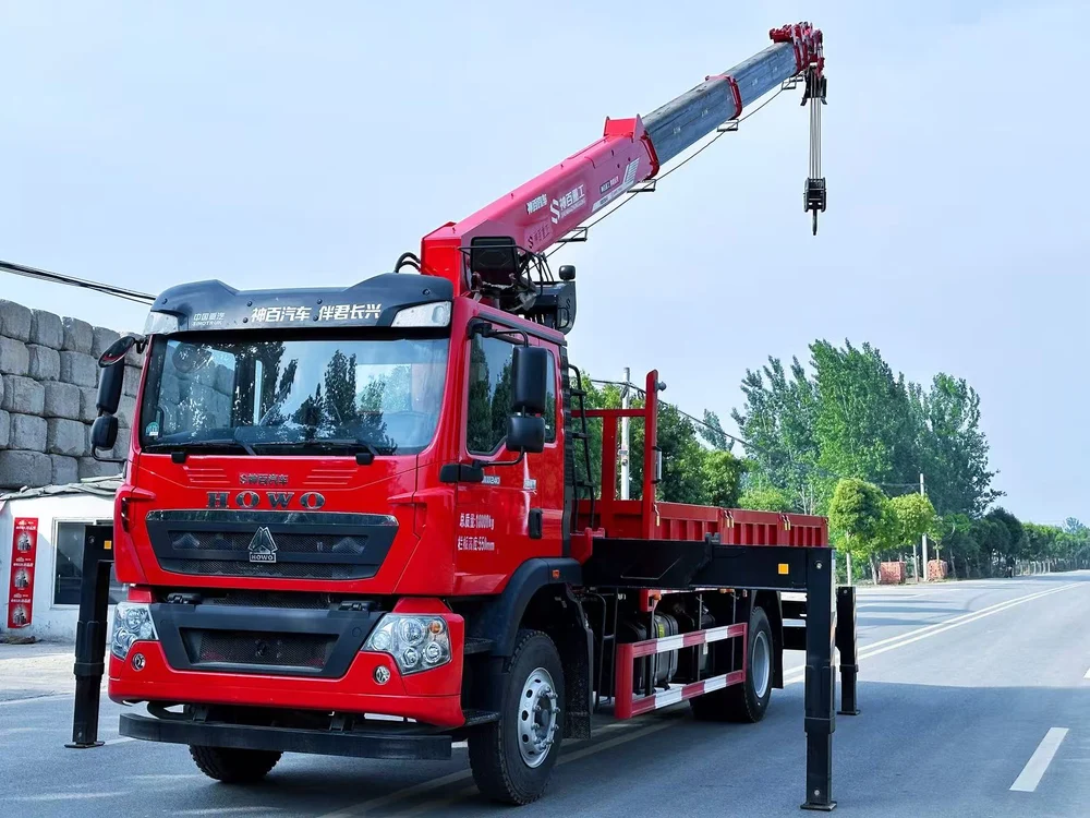 HOWO Changxing 8-ton 6-section Boom Truck Mounted Crane