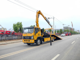 Sanhuan Wrecker Truck With Folding Crane Arm
