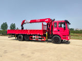 Продается кран-манипулятор DongFeng с телескопической стрелой и подъемной осью.