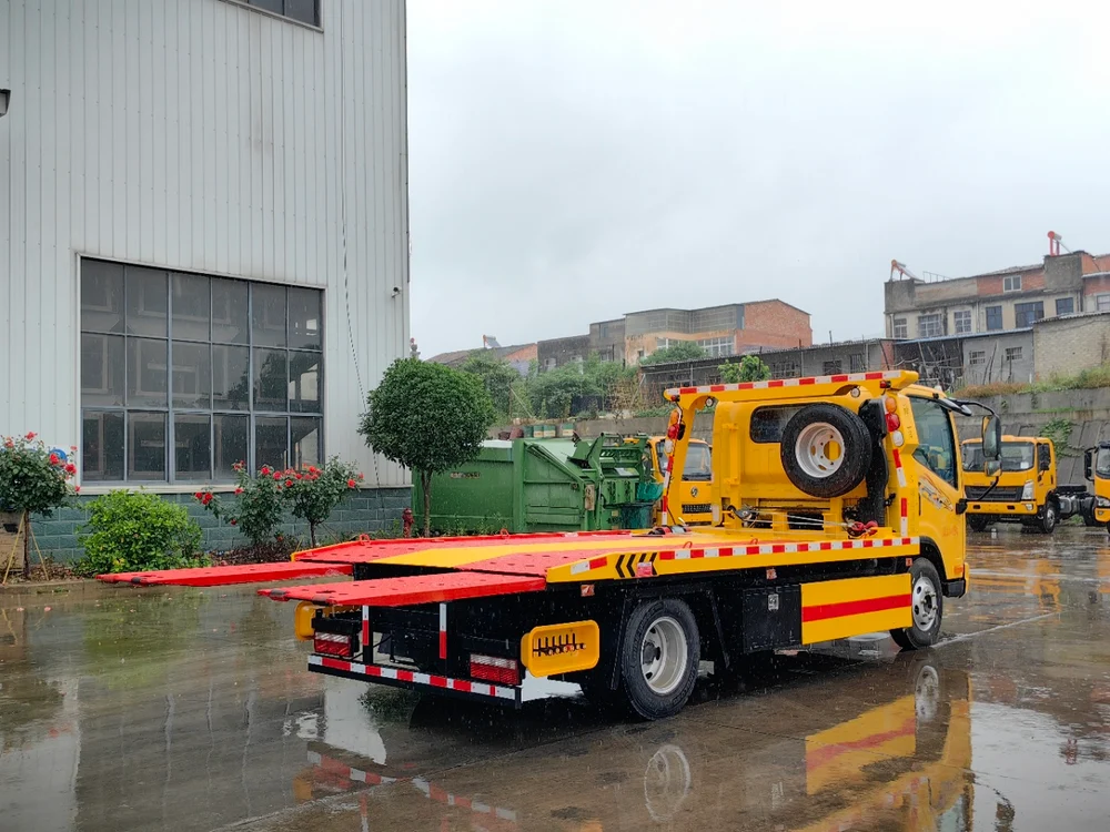 Jiefang Hu V Blue Plate Telescopic Flatbed Wrecker