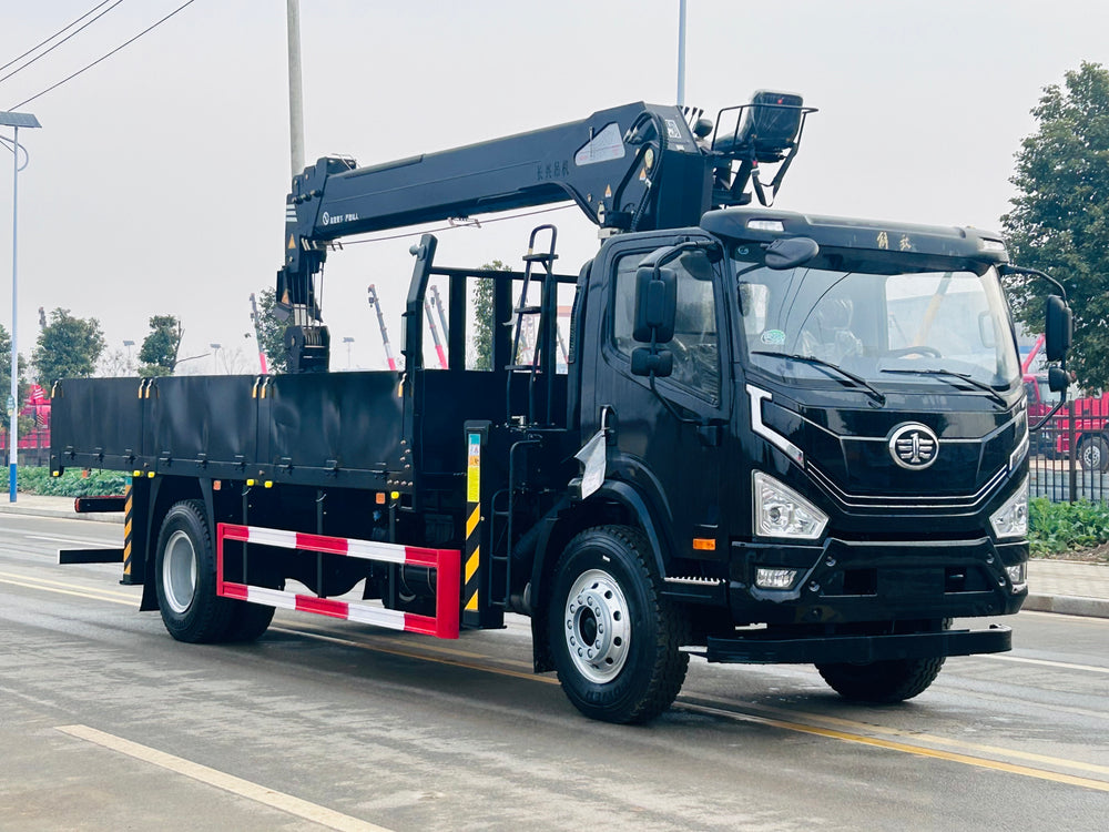 Custom FAW LHD4x2 Crane Truck | 8-10 Ton SANY/Changxing Boom | Mountain Edition 220HP For Sale