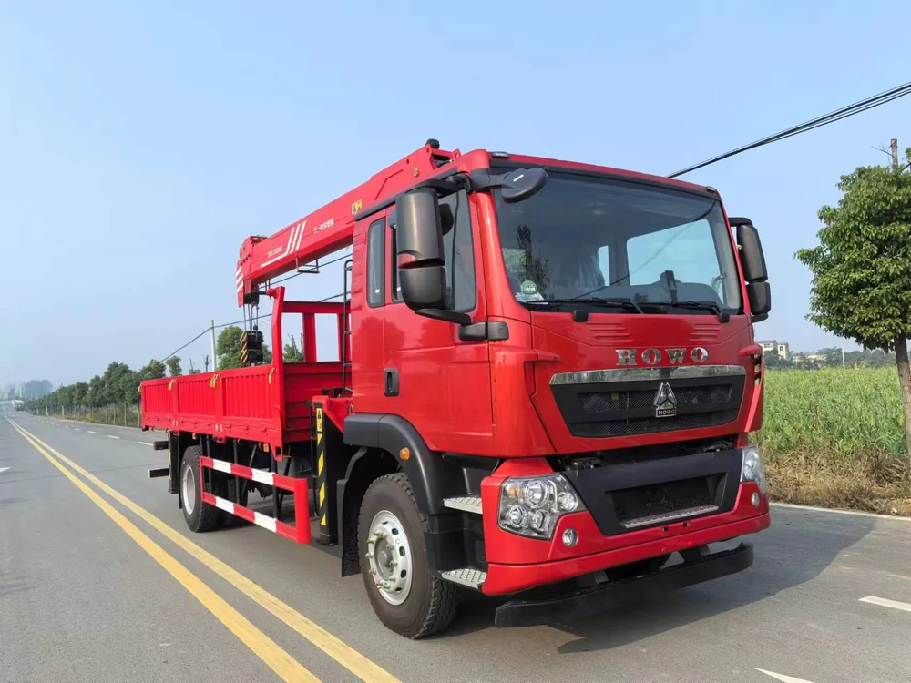 HOWO Sany 10-ton 5-section Boom Truck mounted Crane