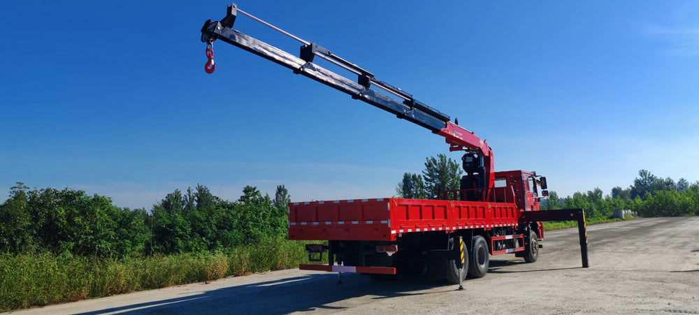 SHACMAN 6×4 12T Knuckle Boom Crane For Sale