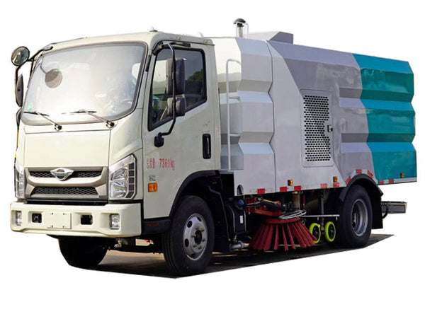 Fukuda 4X2 Road Cleaning Car 3 Square Water Tank 3 Square Garbage Bin For Sale