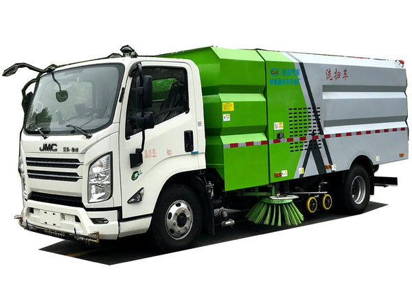 JiangLing 4X2 Washing and Sweeping Car 5 Square Water Tank 4 Square Dustbin For Sale