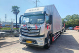 Foton Aumark S5 Box Truck - Front Quarter View (Silver)