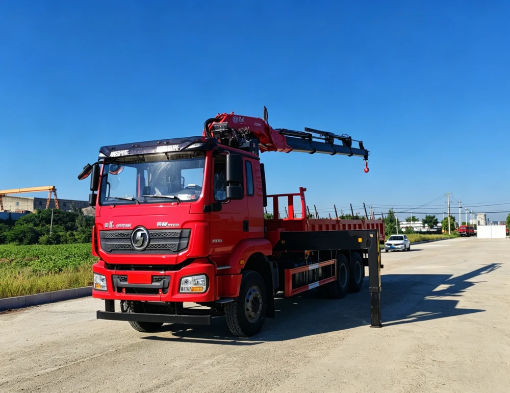 Shacman Changxing 12 Ton Folding Arm Crane Truck