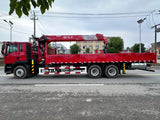 HOWO TX 6x4 Mountain Edition Crane Truck | 14-Ton 5-Section Boom | 8.4m Cargo Box | 320HP For Sale