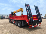 Howo 400HP 8×4 XCMG 14-ton 5-section Boom Flatbed Crane Truck