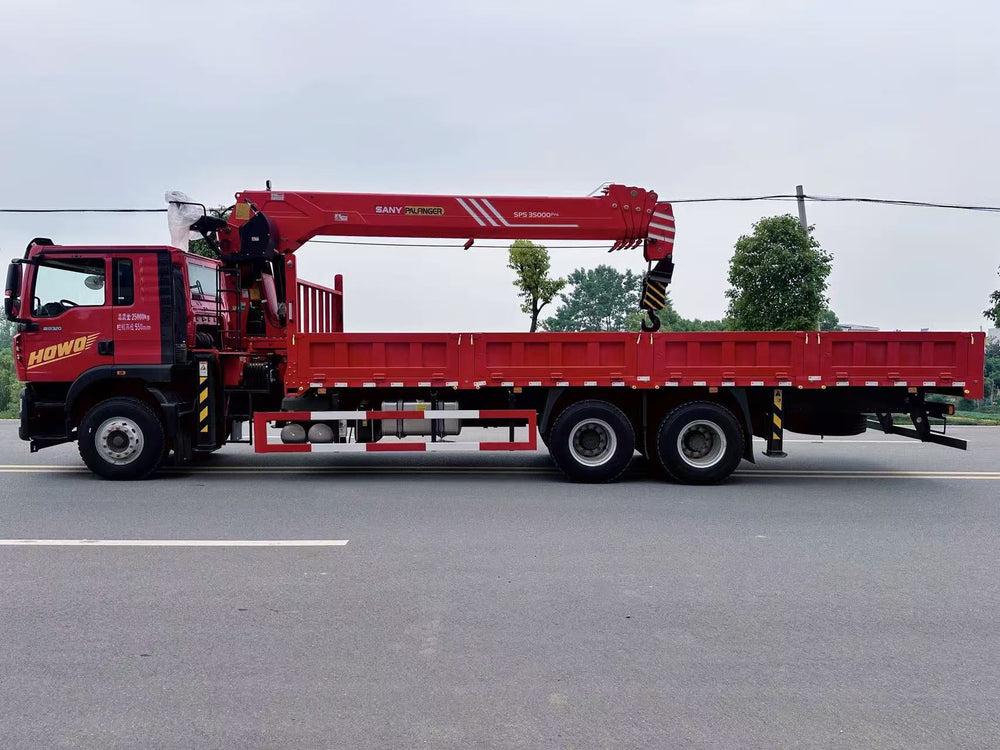 HOWO TX Palfinger14T Telescopic Boom Crane For Sale