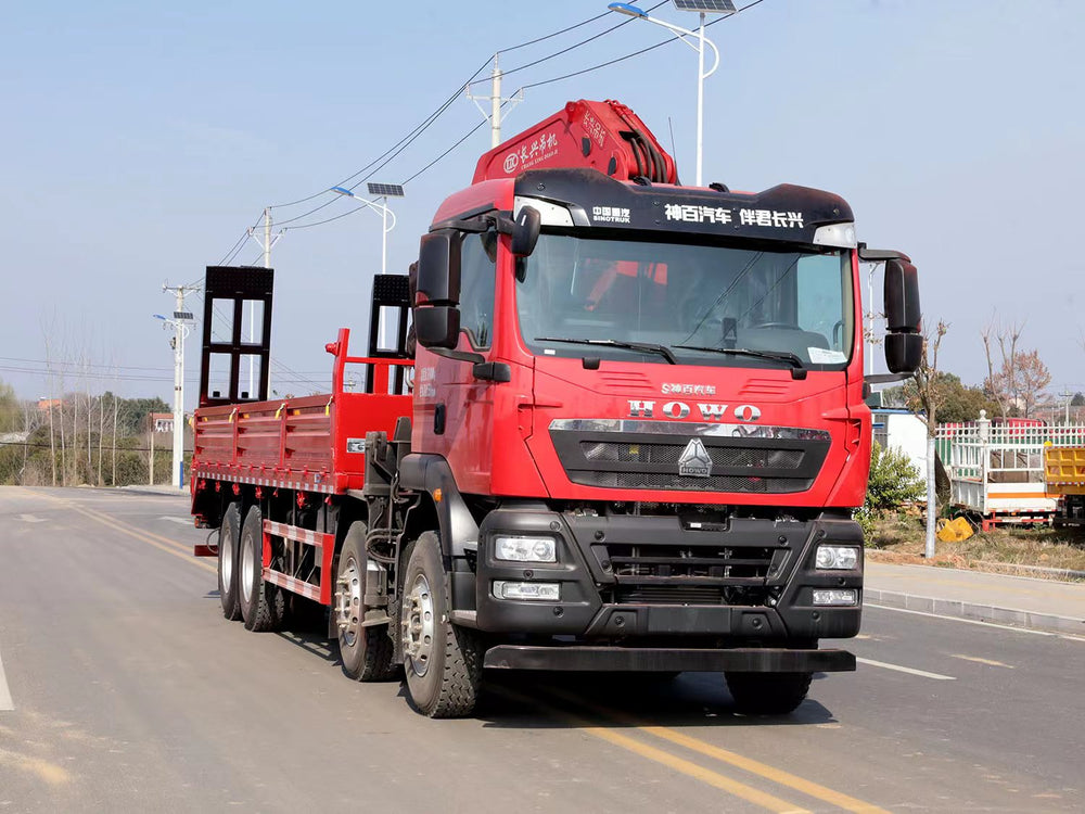 HOWO 8×4 25T Knuckle Boom Crane For Sale